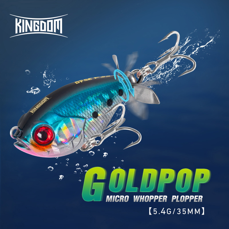 킹덤 프로펠러 탑워터 포퍼 낚시 루어 워블러, 송어 파 - Fishing Lure Soft Plastic 리뷰 및 가격