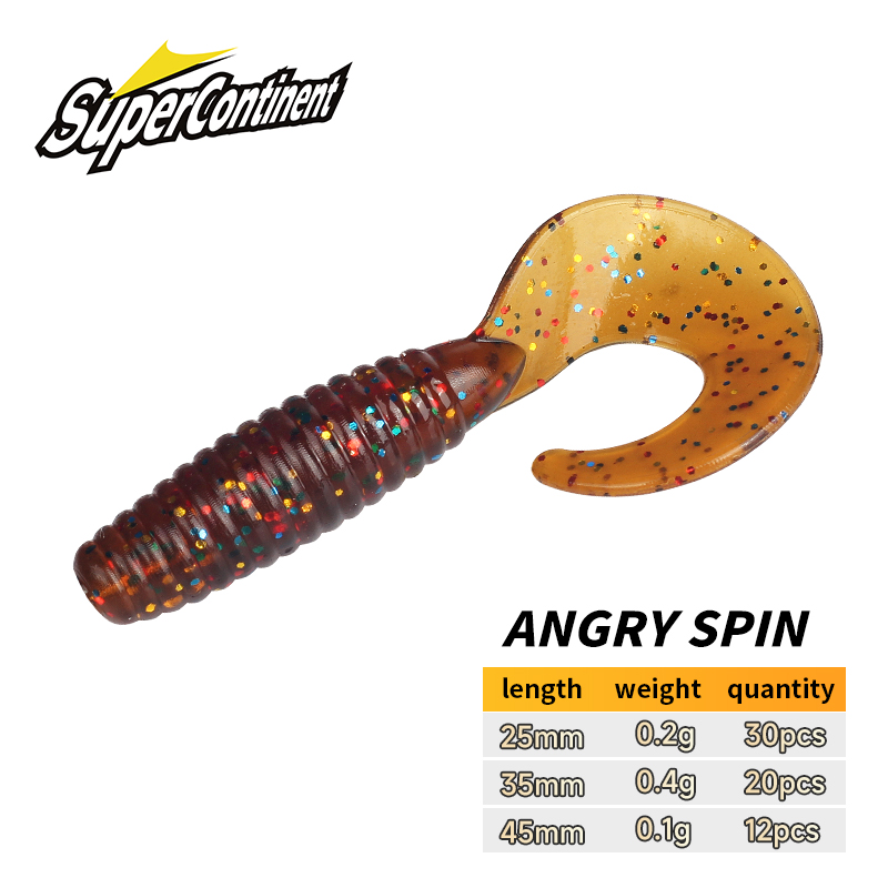 슈퍼콘티넨트 소프트 베이트 앵그리 스핀 25mm 35m - Fishing Lure Soft Plastic 리뷰 및 가격