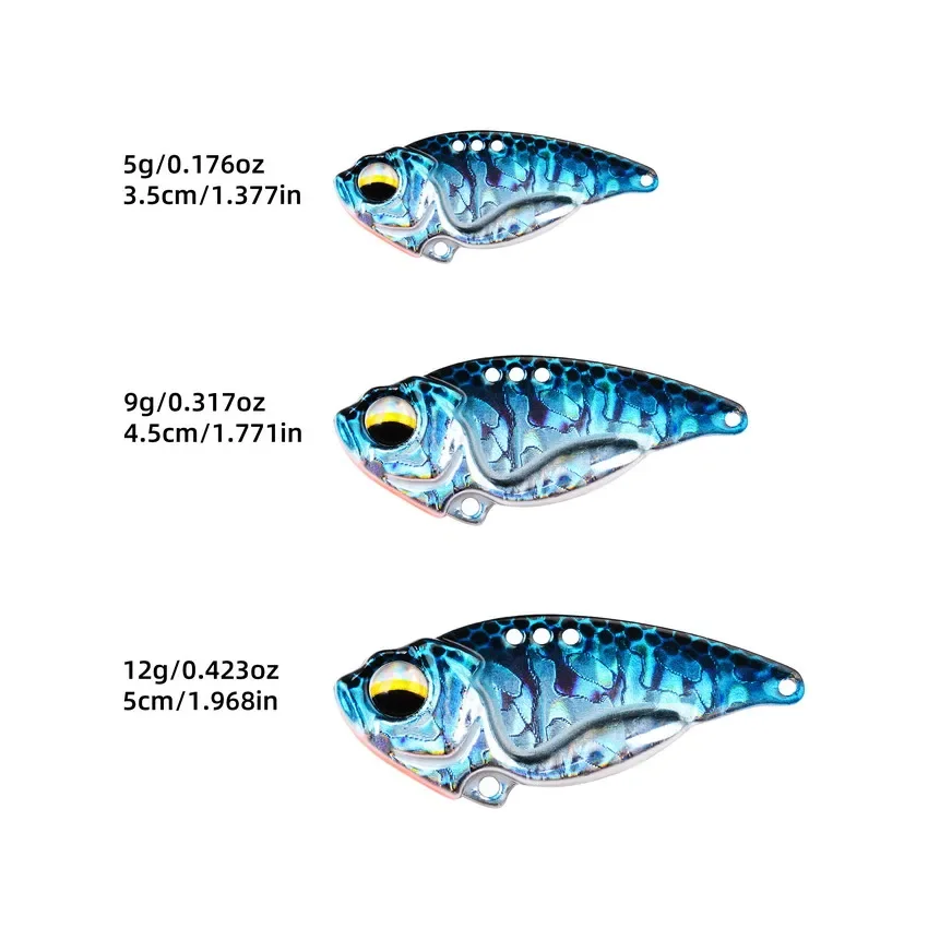 VIB 스푼 낚시 미끼 5g 9g 12g 금속 회 전자 - Fishing Lure Crankbait 리뷰 및 가격